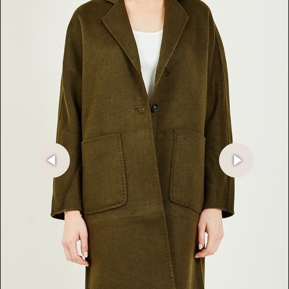 THE EVEREST COAT IN OLIVE BY RAILS. FEATURES A HEAVY WOOL BLEND TRENCH nwt - Picture 3 of 15